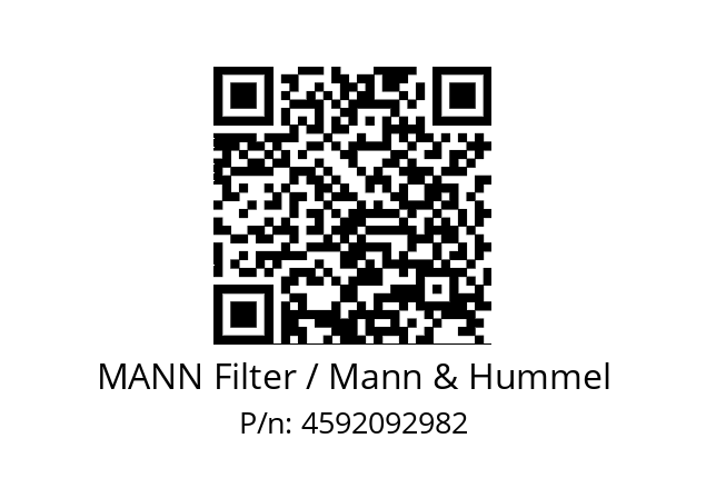   MANN Filter / Mann & Hummel 4592092982