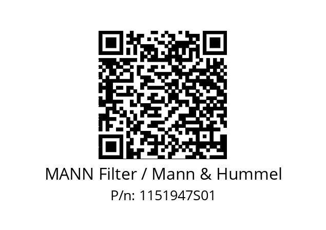  W 712/95 MANN Filter / Mann & Hummel 1151947S01