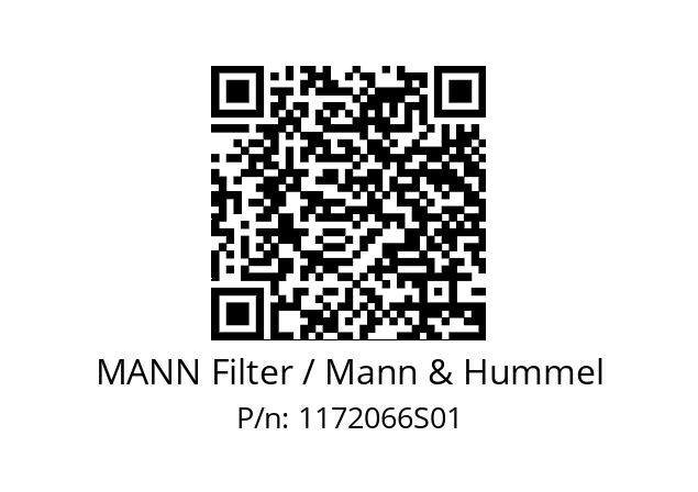  C 31 014 MANN Filter / Mann & Hummel 1172066S01