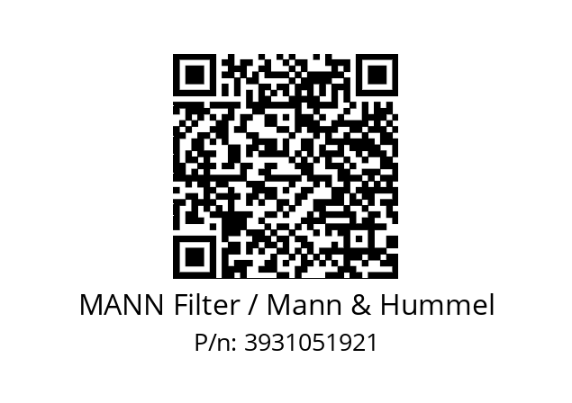  LC 15 001 x MANN Filter / Mann & Hummel 3931051921