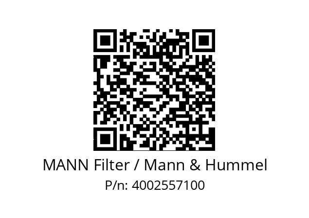  CF 2125 MANN Filter / Mann & Hummel 4002557100