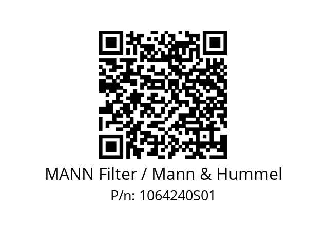  W 811/80 MANN Filter / Mann & Hummel 1064240S01