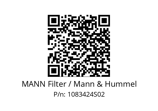  WK 940/33 x MANN Filter / Mann & Hummel 1083424S02