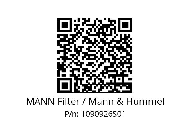  CF 1141/2 MANN Filter / Mann & Hummel 1090926S01