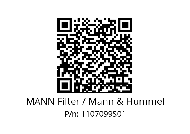  W 11 102/37 MANN Filter / Mann & Hummel 1107099S01