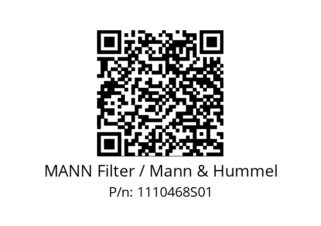  WK 1080/6 x MANN Filter / Mann & Hummel 1110468S01