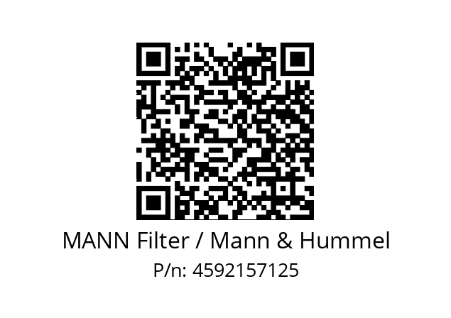  C 37 2680/2 MANN Filter / Mann & Hummel 4592157125