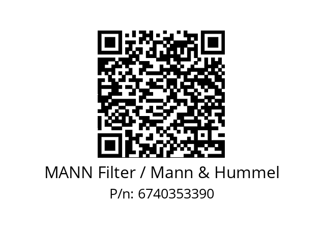  H 824/2 x MANN Filter / Mann & Hummel 6740353390