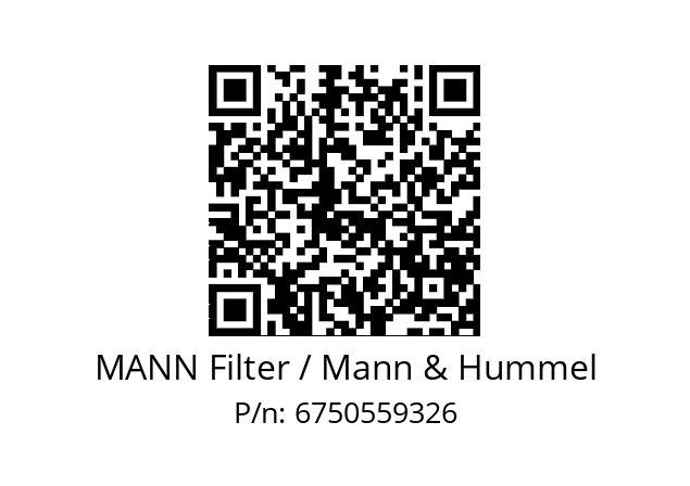  W 962/2 MANN Filter / Mann & Hummel 6750559326