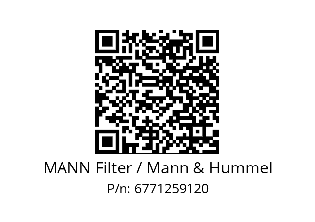  WD 13 145/14 MANN Filter / Mann & Hummel 6771259120