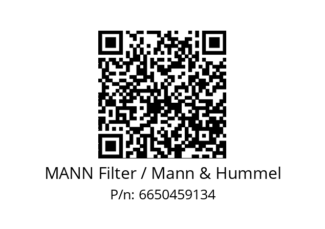  WDK 940/6 MANN Filter / Mann & Hummel 6650459134