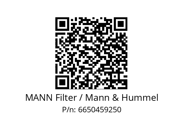  WK 940/17 MANN Filter / Mann & Hummel 6650459250