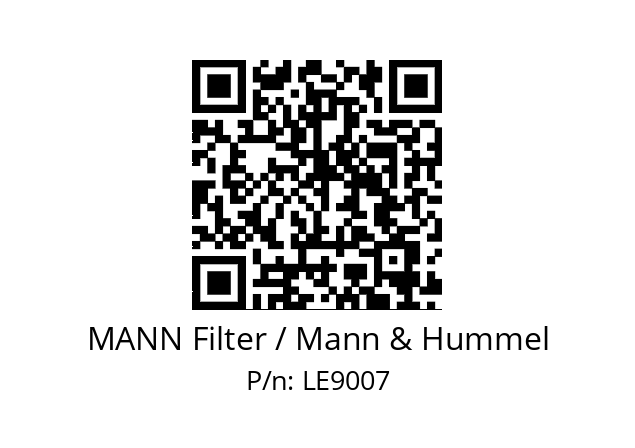   MANN Filter / Mann & Hummel LE9007