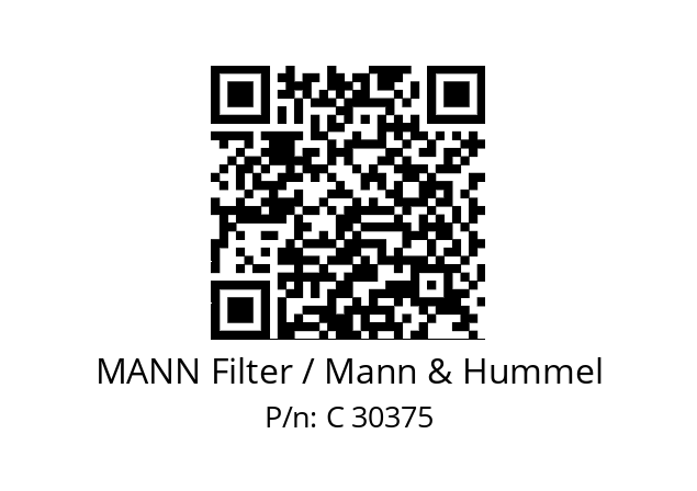   MANN Filter / Mann & Hummel С 30375