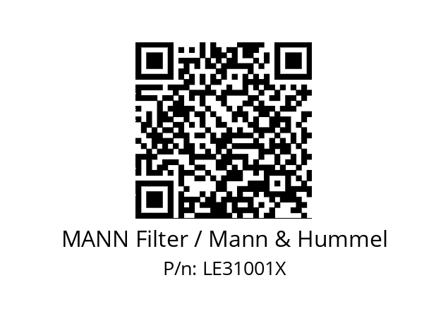   MANN Filter / Mann & Hummel LE31001X