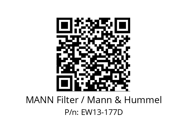   MANN Filter / Mann & Hummel EW13-177D