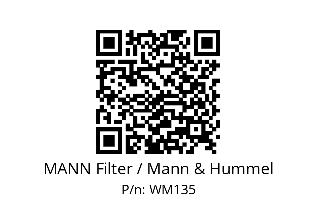   MANN Filter / Mann & Hummel WM135