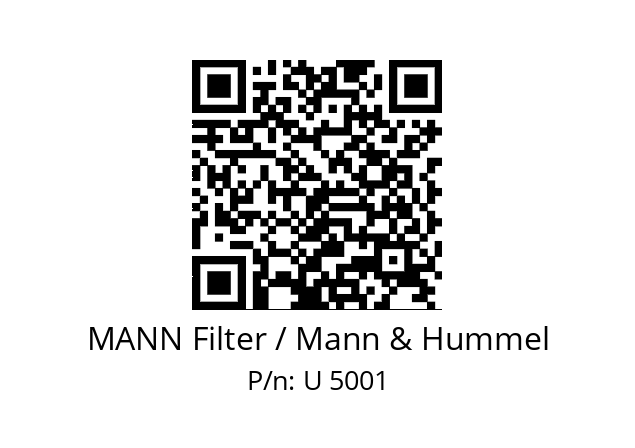   MANN Filter / Mann & Hummel U 5001