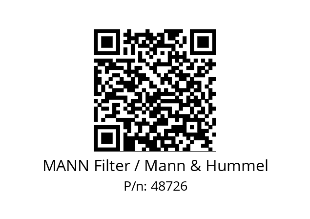   MANN Filter / Mann & Hummel 48726