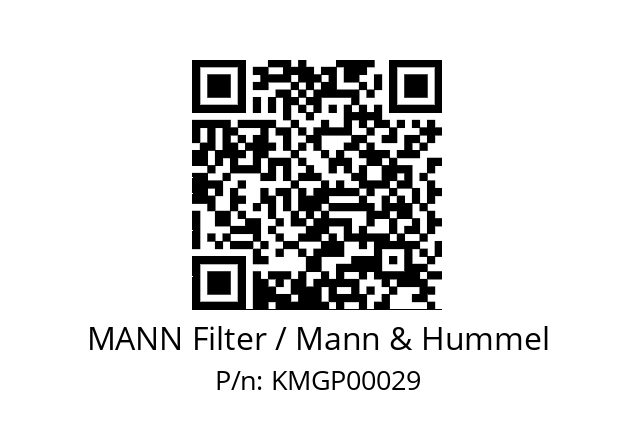   MANN Filter / Mann & Hummel KMGP00029