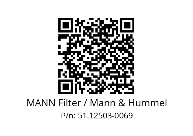   MANN Filter / Mann & Hummel 51.12503-0069