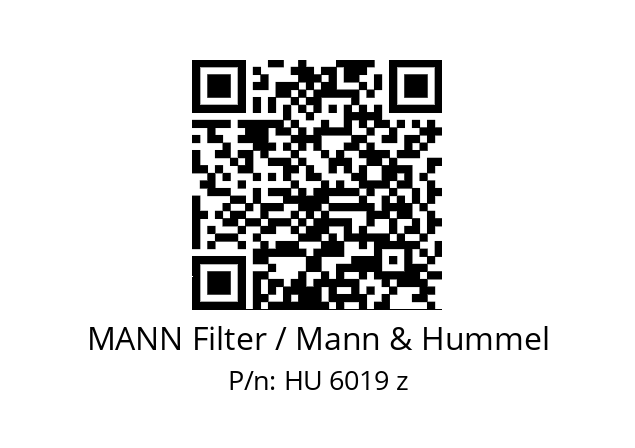   MANN Filter / Mann & Hummel HU 6019 z