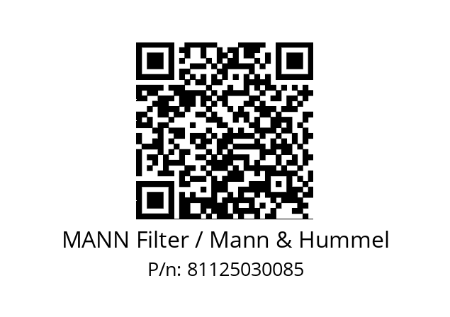   MANN Filter / Mann & Hummel 81125030085