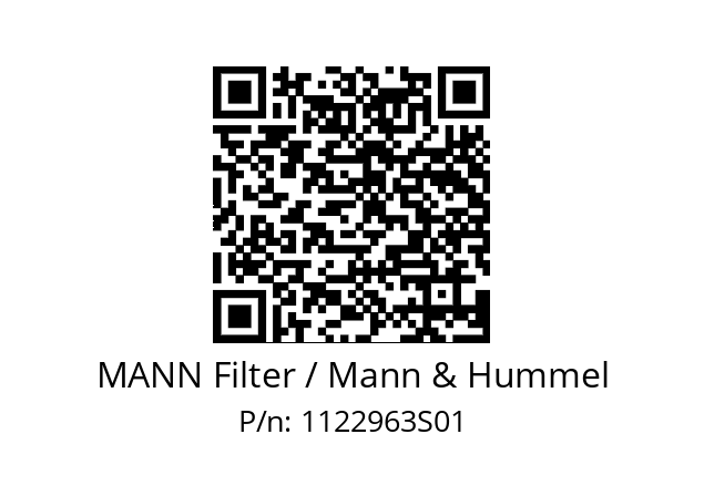  C 20 015 MANN Filter / Mann & Hummel 1122963S01