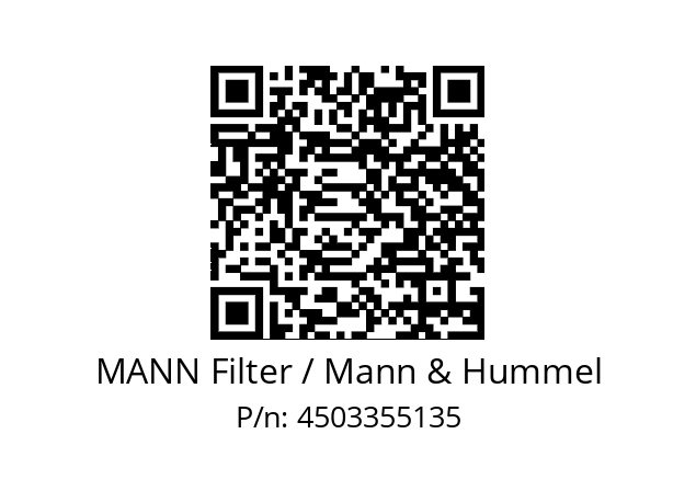  C 1633/1 MANN Filter / Mann & Hummel 4503355135