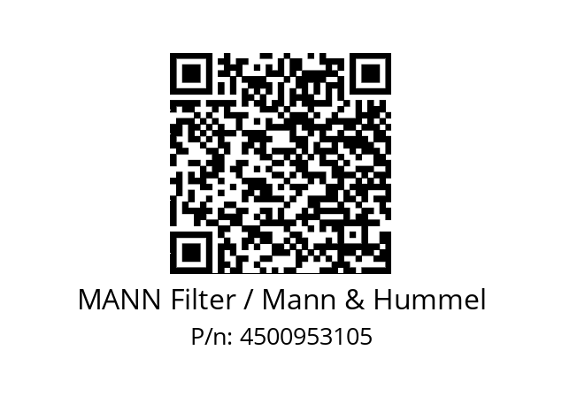  C 75 MANN Filter / Mann & Hummel 4500953105