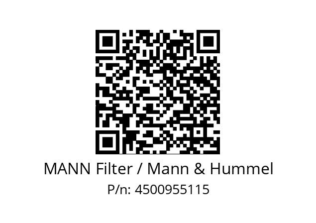  C 75/2 MANN Filter / Mann & Hummel 4500955115