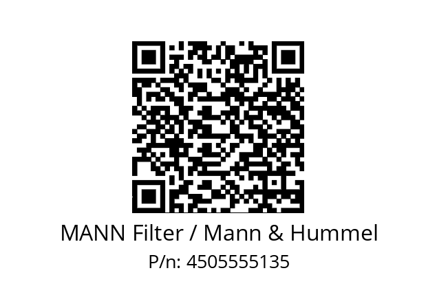  C 1555/6 MANN Filter / Mann & Hummel 4505555135