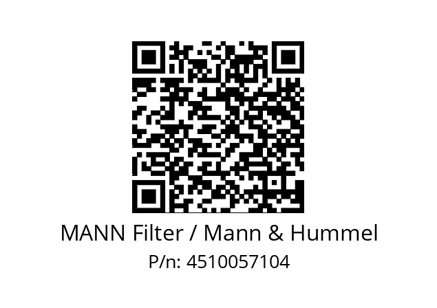  C 11 100 MANN Filter / Mann & Hummel 4510057104