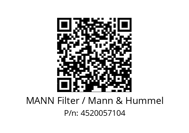  C 14 200 MANN Filter / Mann & Hummel 4520057104