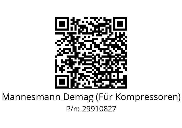   Mannesmann Demag (Für Kompressoren) 29910827