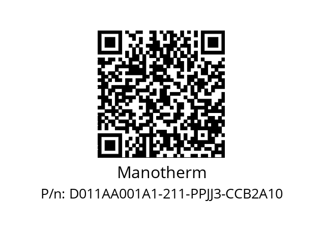   Manotherm D011AA001A1-211-PPJJ3-CCB2A10