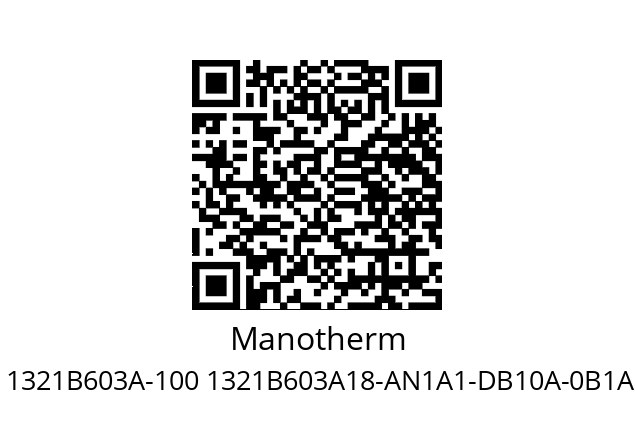   Manotherm 1321B603A-100 1321B603A18-AN1A1-DB10A-0B1A00-3