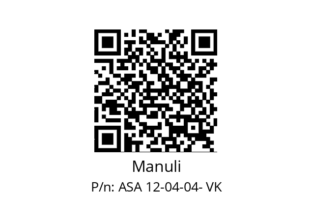   Manuli ASA 12-04-04- VK