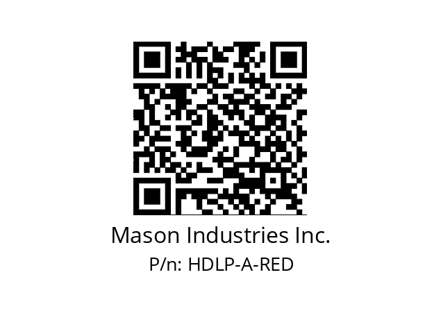   Mason Industries Inc. HDLP-A-RED