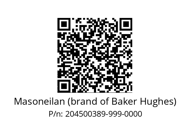  MASONEILAN-ZUB. Masoneilan (brand of Baker Hughes) 204500389-999-0000