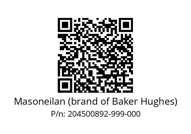  78-80H Masoneilan (brand of Baker Hughes) 204500892-999-000