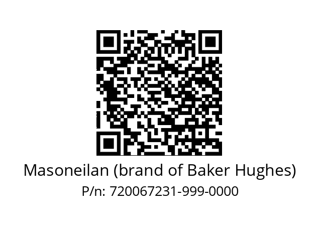   Masoneilan (brand of Baker Hughes) 720067231-999-0000