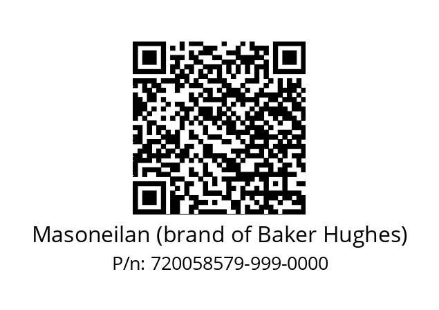   Masoneilan (brand of Baker Hughes) 720058579-999-0000