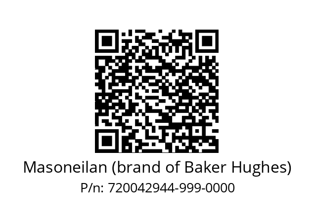   Masoneilan (brand of Baker Hughes) 720042944-999-0000