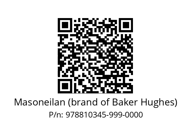   Masoneilan (brand of Baker Hughes) 978810345-999-0000