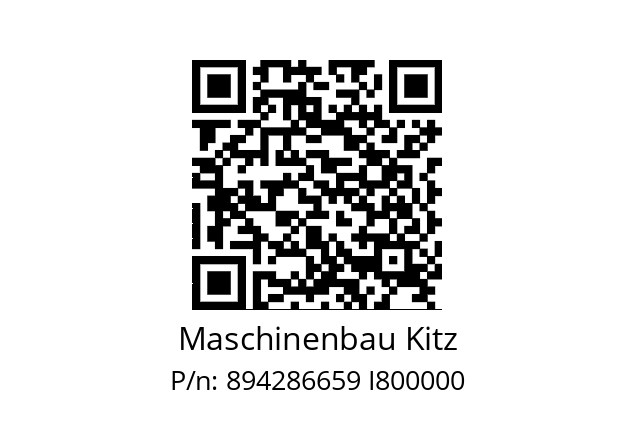   Maschinenbau Kitz 894286659 I800000