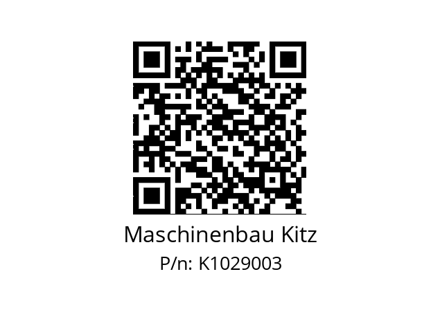   Maschinenbau Kitz K1029003