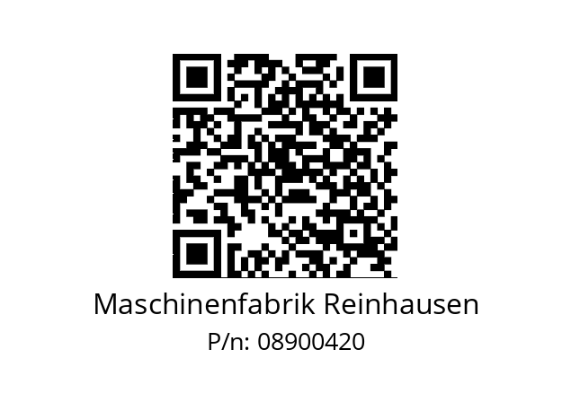   Maschinenfabrik Reinhausen 08900420