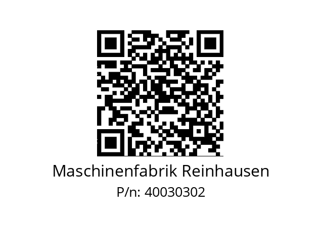   Maschinenfabrik Reinhausen 40030302