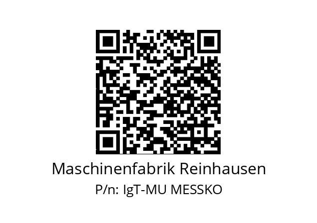   Maschinenfabrik Reinhausen IgT-MU MESSKO